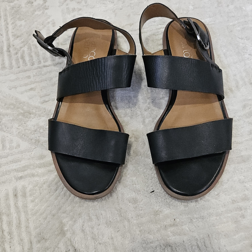 Classic Black Double-Strap Women's Sandals